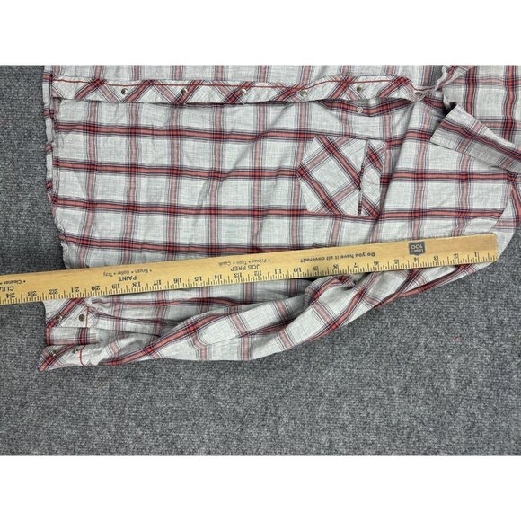 Horny Toad Shirt Womens Large Red Plaid Organic Cotton Button Down Long Sleeve - Picture 5 of 8